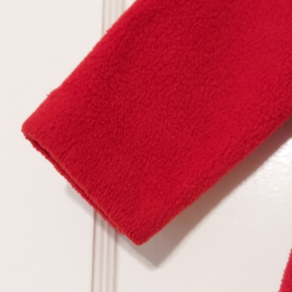 2nd Step Toddler Red Fleece Coat with Rose and Leaves Accent size 18Months - Picture 5 of 12